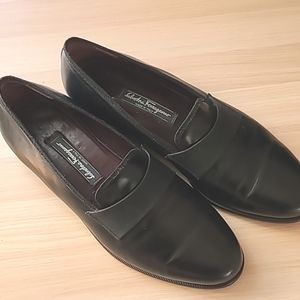Salvatore Ferragamo mens 9.5 D dress loafers leather made in italy
